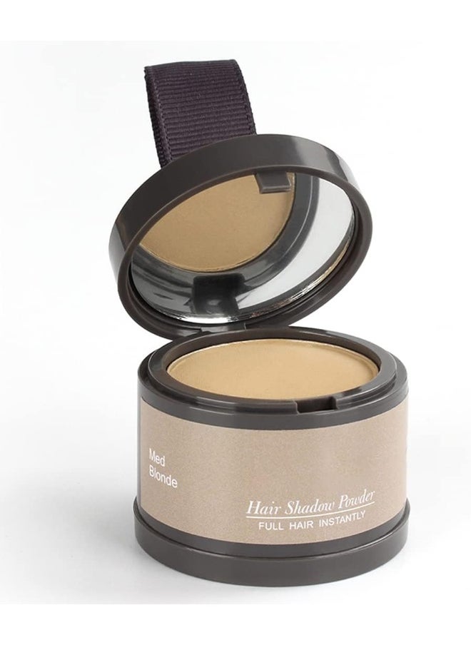 Hairline Powder (Med-Blonde) Instantly Hair Color Shadow Cover Gray Hair Root, Hair Touch-Up, Thin Hair Powder 0.14 Ounce