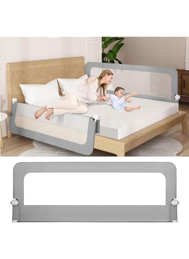 Bed Rail for Toddlers - 1.5M Toddler Bed Rails U Shape Baby Bed Rail Guard with Child Lock | Height Adjustable Kids Bed Guard Rail Safety Side Rails for Queen Size Bed