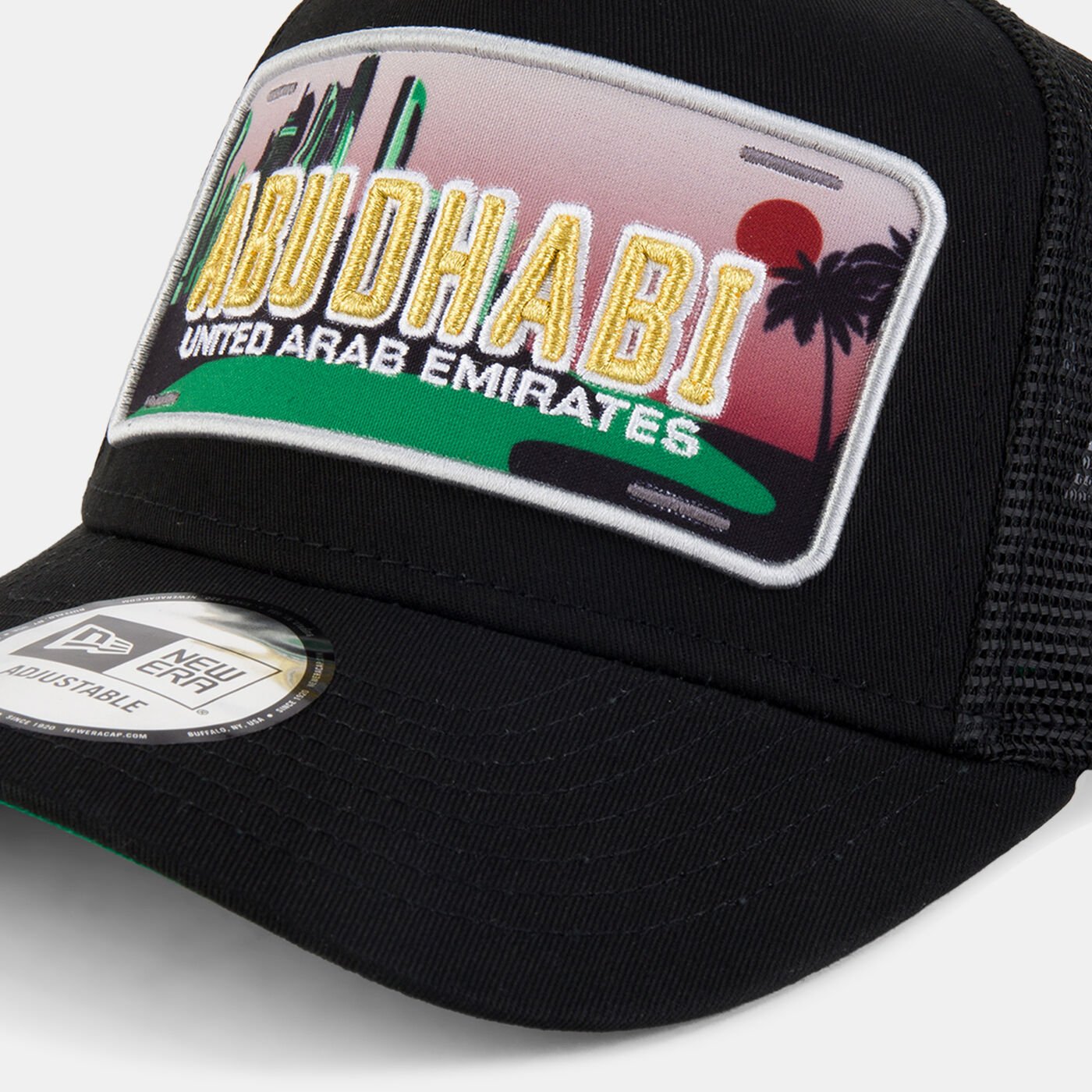Men's NBA Abu Dhabi Games 2024 License Plate Trucker Cap