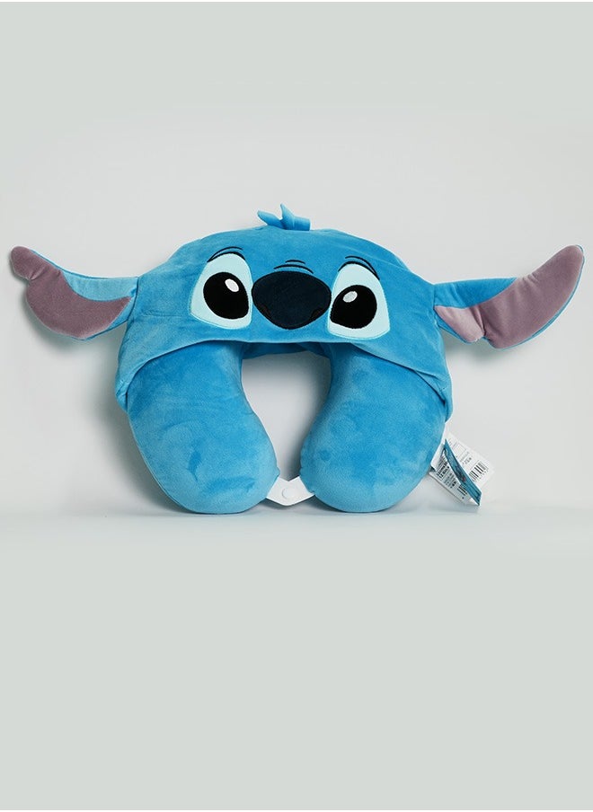 Travel in comfort with this memory foam hooded neck pillow featuring Stitch from Lilo & Stitch.