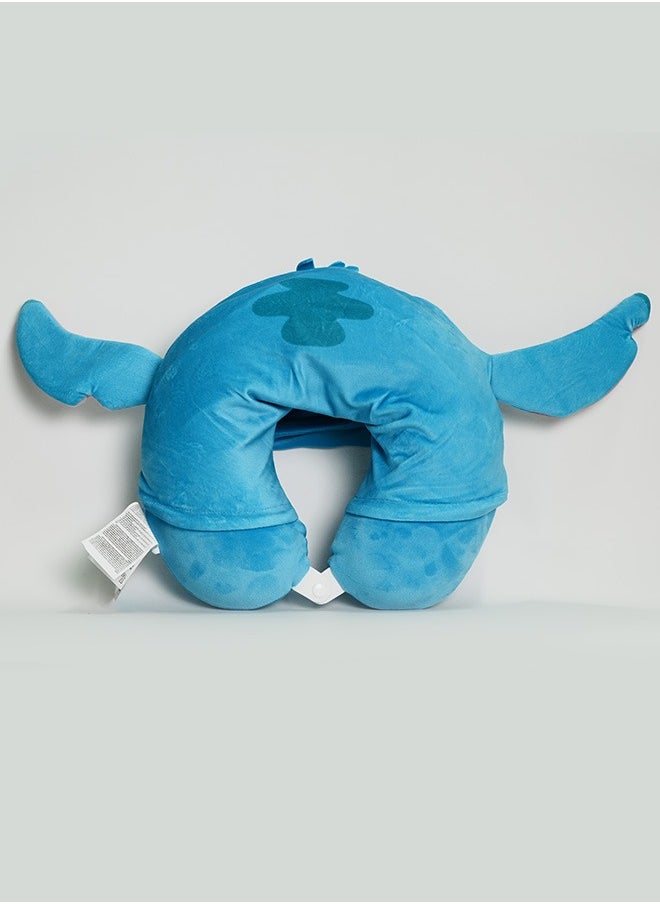 Travel in comfort with this memory foam hooded neck pillow featuring Stitch from Lilo & Stitch.
