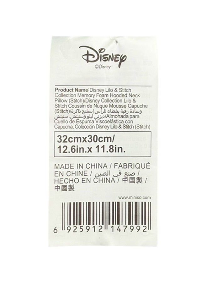 Travel in comfort with this memory foam hooded neck pillow featuring Stitch from Lilo & Stitch.