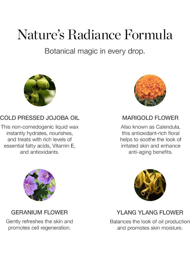 Ogee Jojoba Glow Face Oil - Organic & Natural, Moisturizing, Multi-Tasking Facial Treatment Oil (30ml)