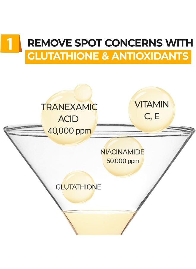 No.5+ Vitamin Concentrated Serum | Glutathione & Vitamin Serum, Dark Spot, Korean Skincare 1.01Fl.Oz/30Ml