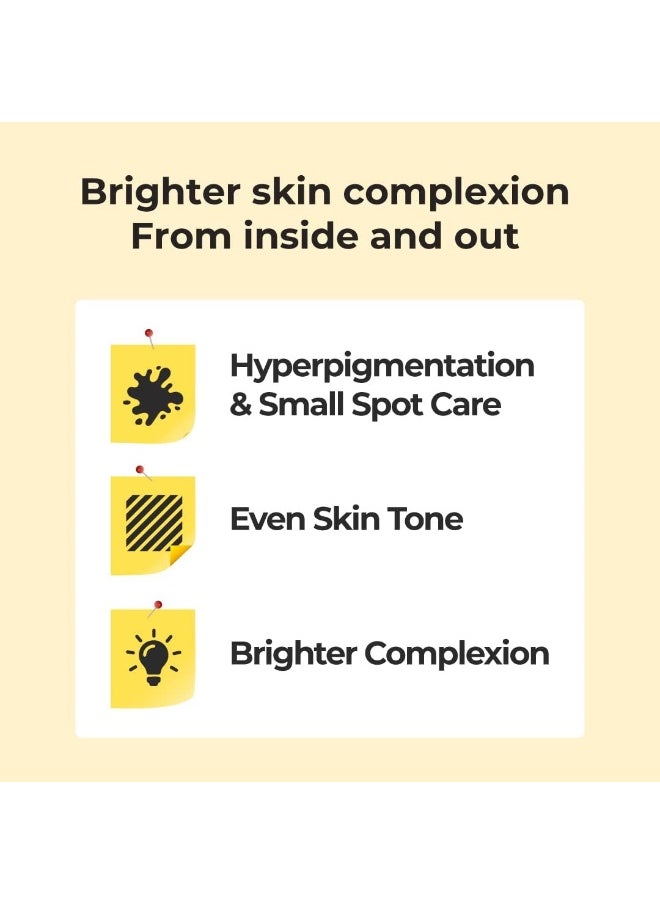 No.5+ Vitamin Concentrated Serum | Glutathione & Vitamin Serum, Dark Spot, Korean Skincare 1.01Fl.Oz/30Ml