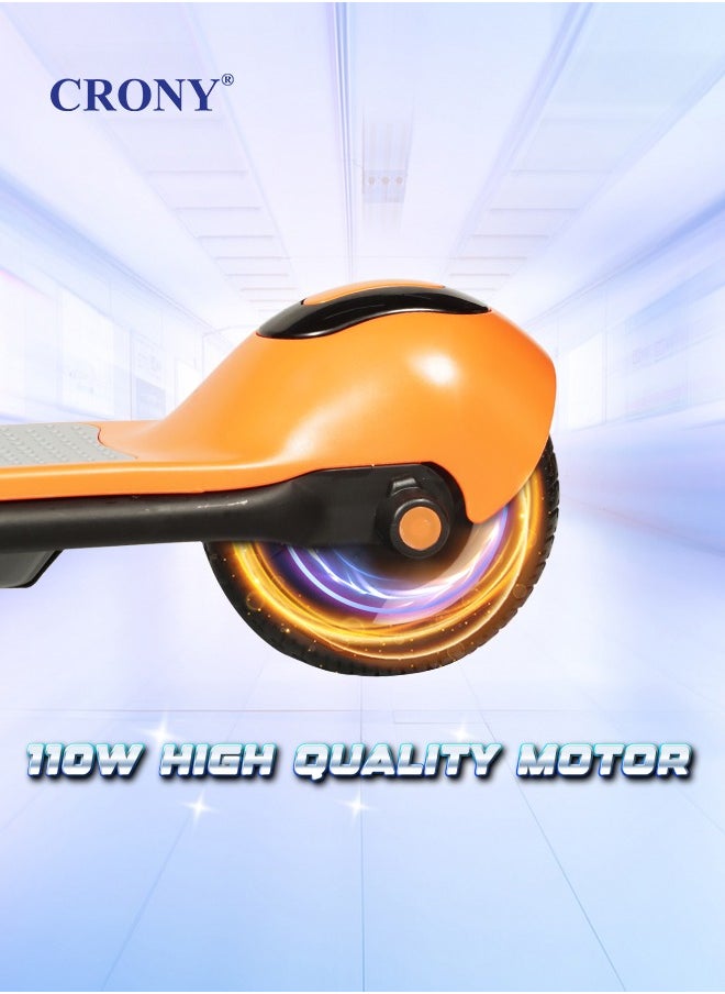 ZL-E7 kids Electric Scooter LED Headlamps Bluetooth Connectivity resistant anti slip rubber Vacum tire 7kg Aluminum Alloy Frame Material load 60kg E Scooter Foldable skateboard E-Bike Brushless orange