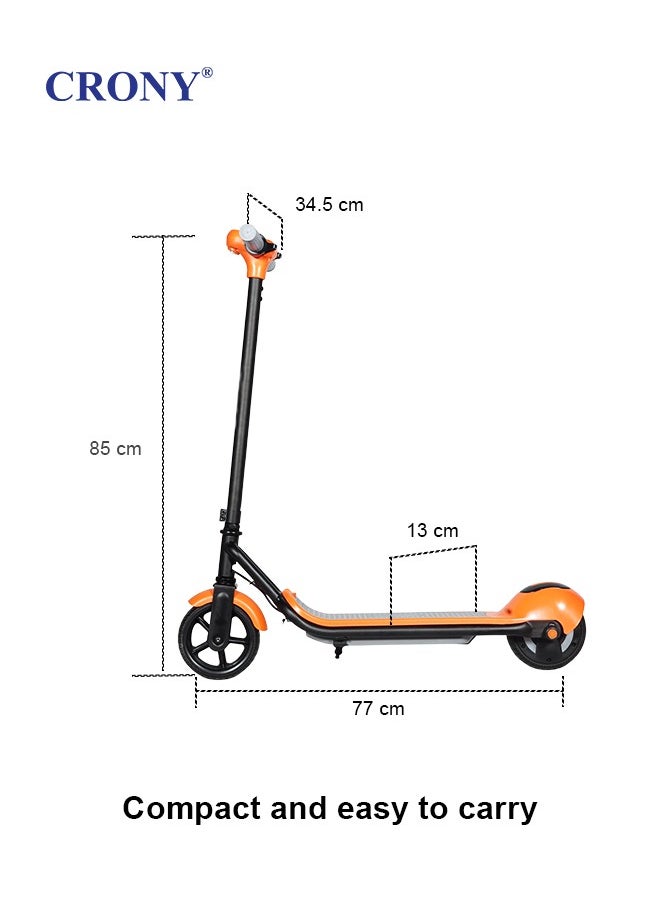 ZL-E7 kids Electric Scooter LED Headlamps Bluetooth Connectivity resistant anti slip rubber Vacum tire 7kg Aluminum Alloy Frame Material load 60kg E Scooter Foldable skateboard E-Bike Brushless orange