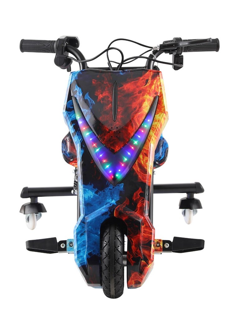 JL009 8 inch V-type drift Car Kids drift car toy car electric scooter 250W 36V/3AH Suspension Rear LED Lights Three speed modes Bluetooth Connectivity