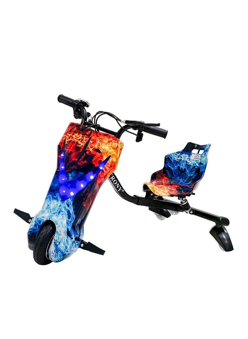 JL009 8 inch V-type drift Car Kids drift car toy car electric scooter 250W 36V/3AH Suspension Rear LED Lights Three speed modes Bluetooth Connectivity