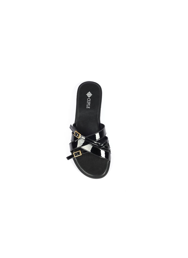 Ladies Slip-on multi strap Sandals