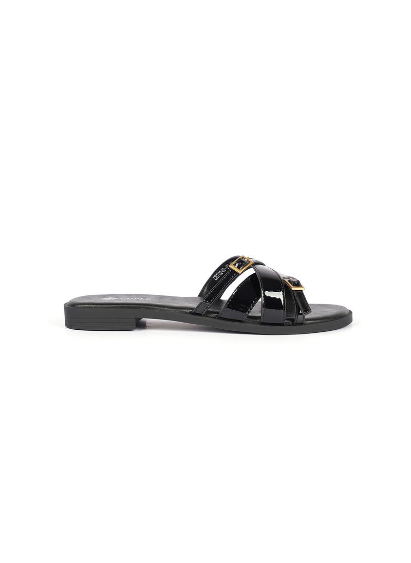 Ladies Slip-on multi strap Sandals