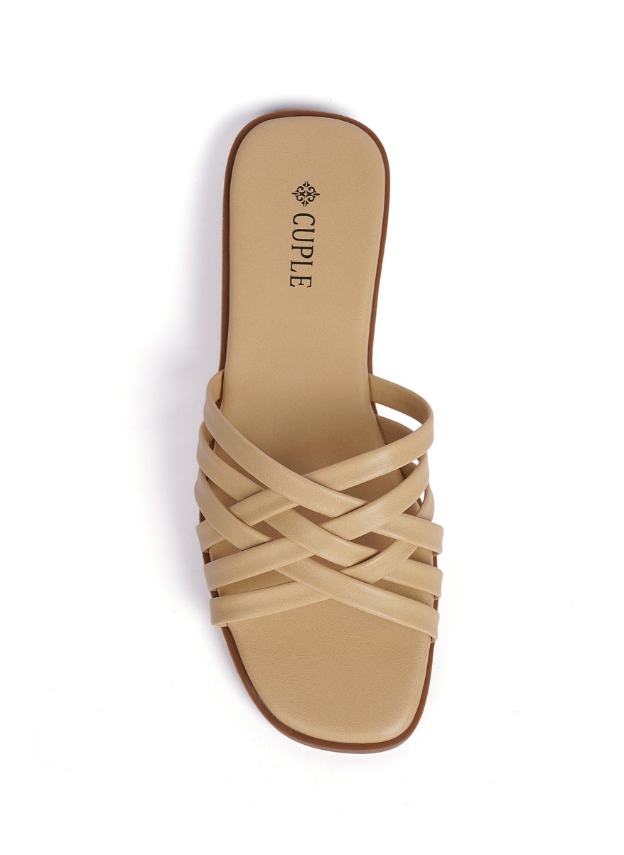 Ladies Slip-on multi strap Sandals