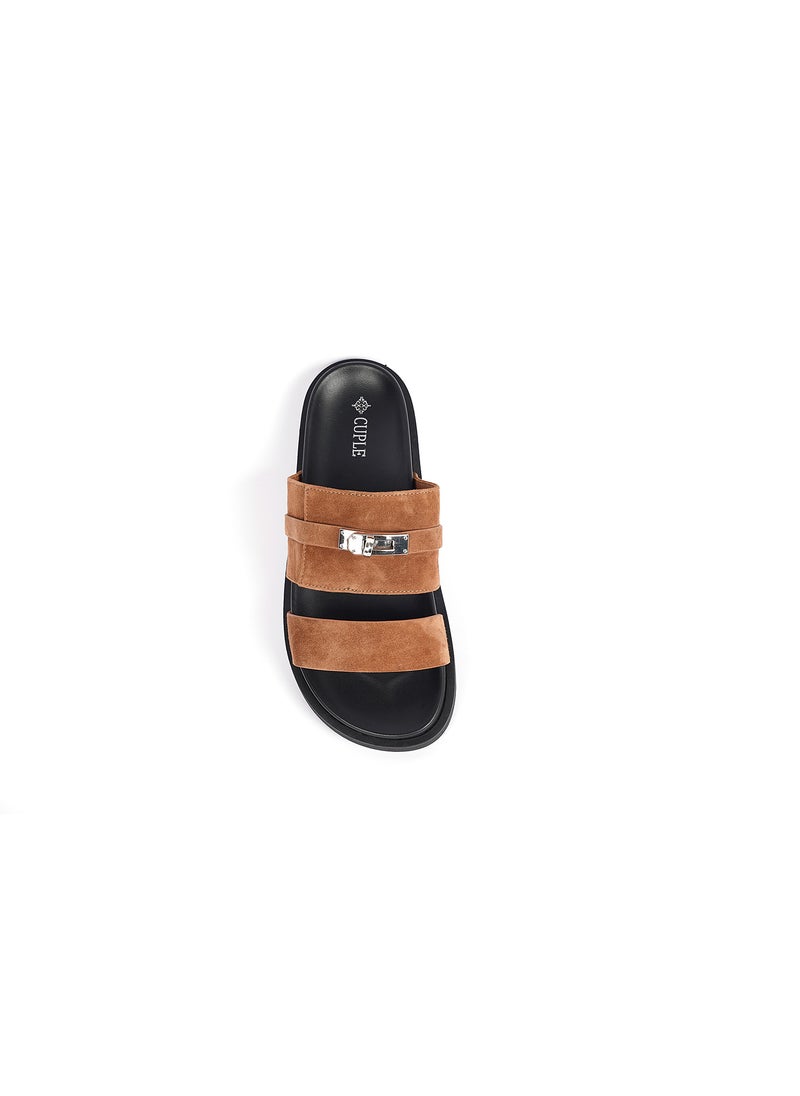 Ladies Slip-on double strap Sandals