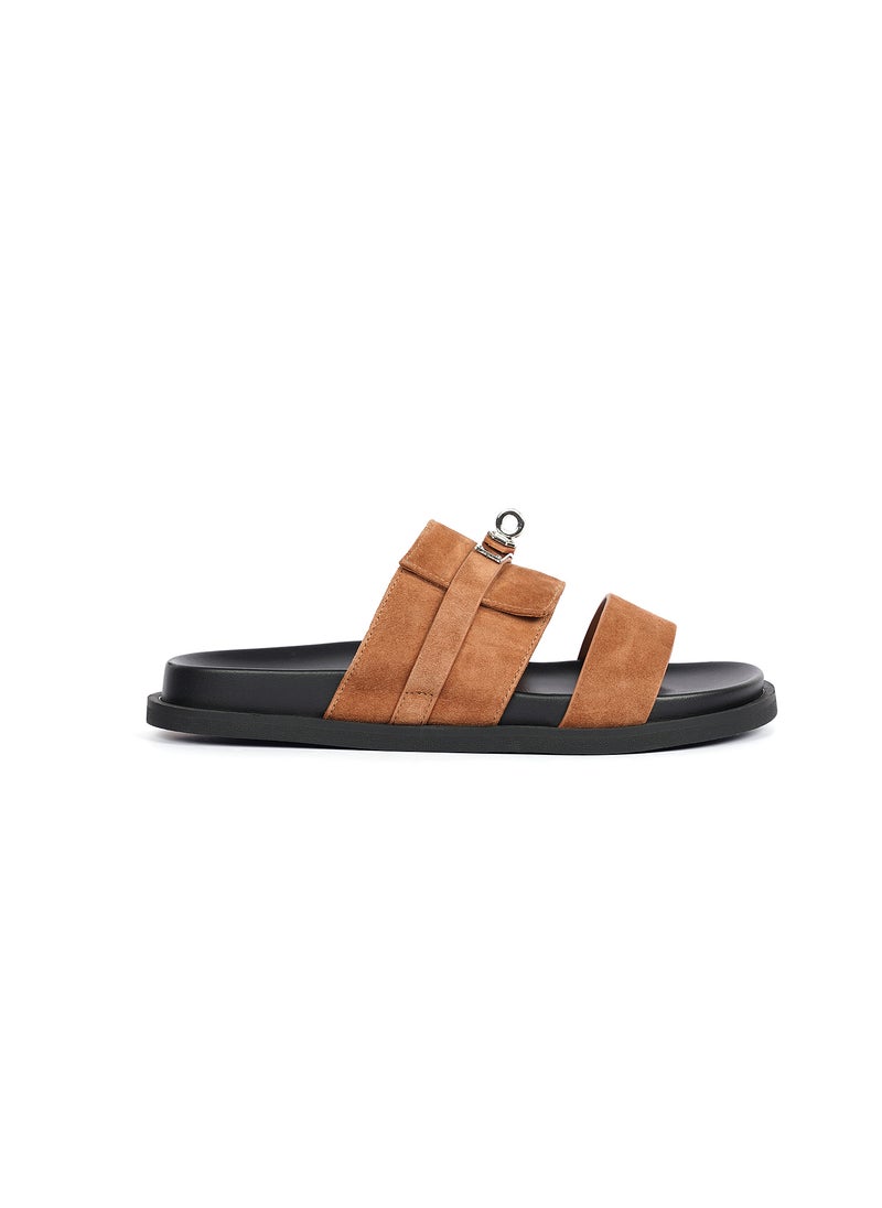 Ladies Slip-on double strap Sandals
