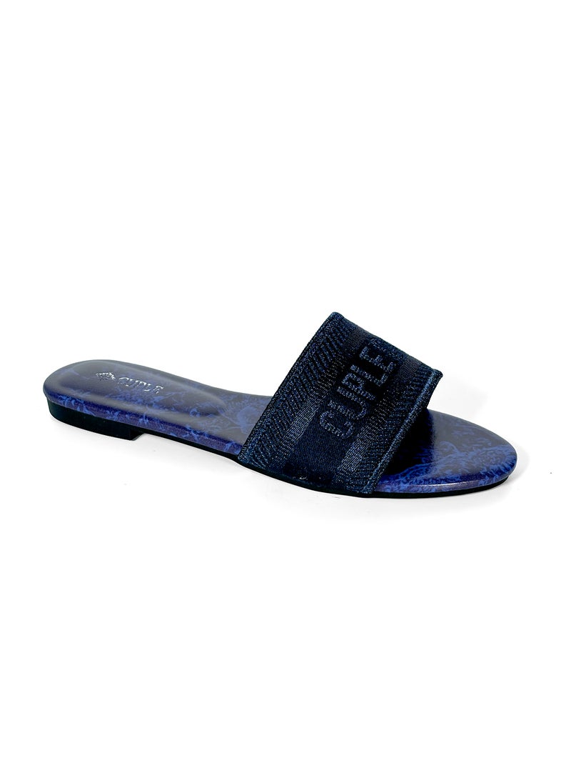 Ladies Cuple print Slip-on Sandals