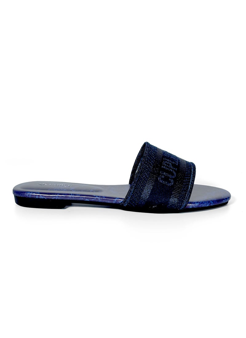 Ladies Cuple print Slip-on Sandals