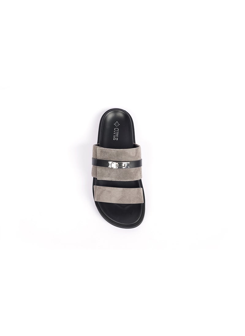 Ladies Slip-on double strap Sandals