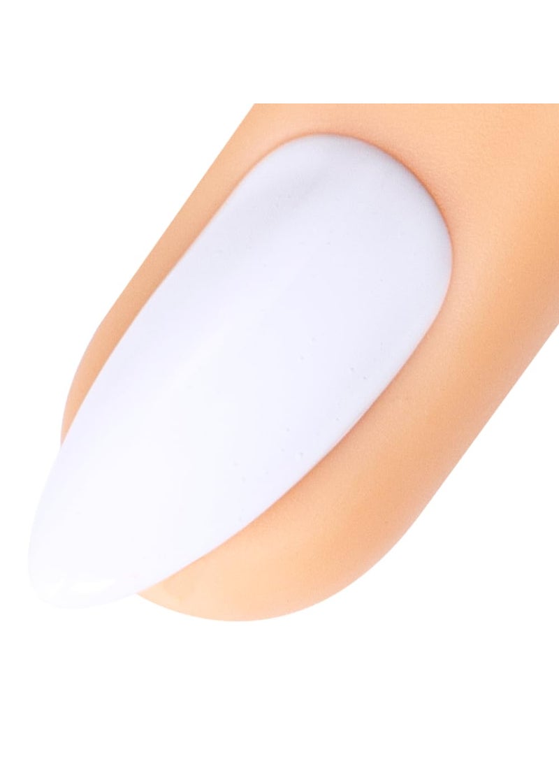 Young Nails Gel Polish Striping Paint- Rich Pigment Gel w/Thin Brush for Nail Art, Thin Lines, T-Shirt (White), 7ml