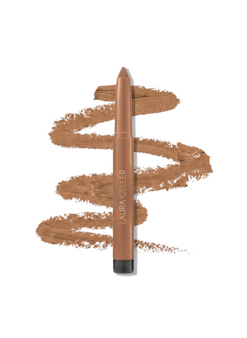 LAURA GELLER NEW YORK Kajal Longwear Kohl Eyeliner Pencil - Khaki Kohl - Caffeine and Vitamin E - Smooth & Blendable Liner - Built-In Sharpener