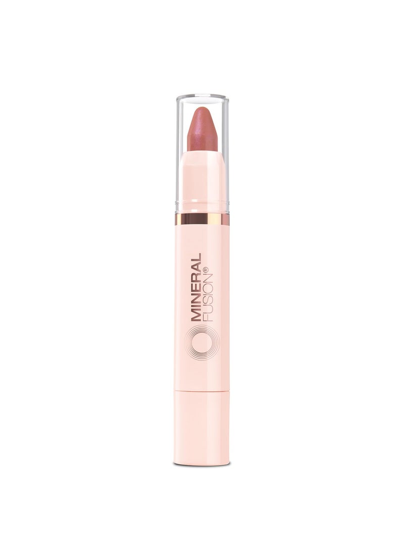 Mineral Fusion NEW Sheer Moisture Lip Tint, Buildable Lip Color, Hydrating Lip Balm with Jojoba Oil, Shea Butter & More, Hydrates & Nourishes, FD&C Dye-Free & Hypoallergenic, Resilient, Earthy Berry