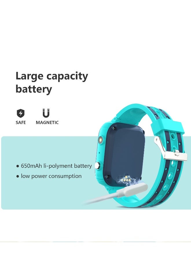 LT21 4G Smart Watch Kids GPS WIFI Video Call SOS IP67 Waterproof Child Smartwatch Camera Monitor Tracker Location Phone Watch(Green)