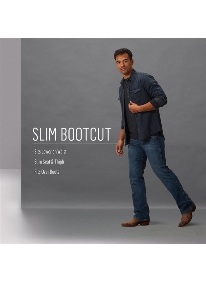 Men's Retro Slim Fit Boot Cut Jean, Dax, 34W x 34L