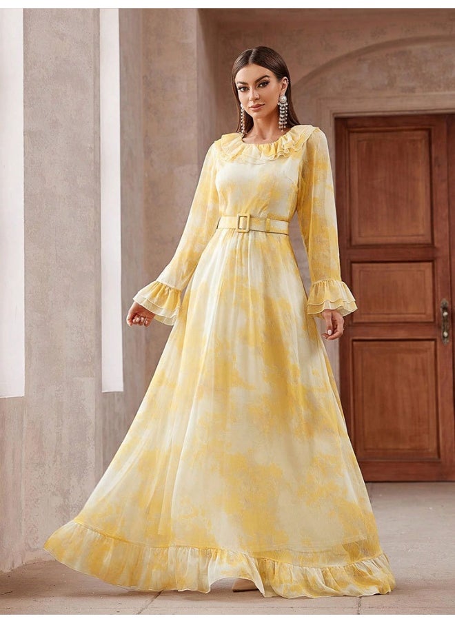 Elegant Long Evening Gown for Women - European and American Style