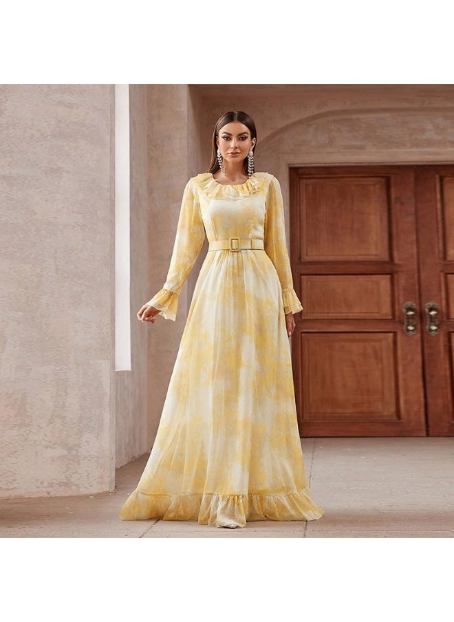 Elegant Long Evening Gown for Women - European and American Style