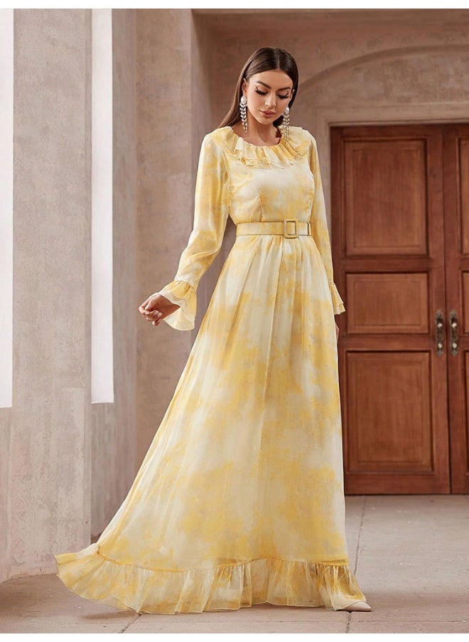 Elegant Long Evening Gown for Women - European and American Style