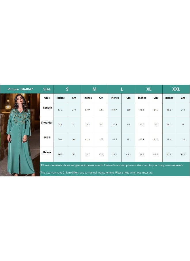 New Arabic Heavy-Duty Hand-Stitched Diamond Abaya Dress for Saudi Dubai