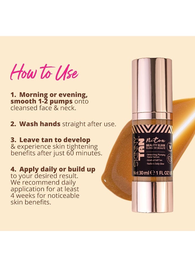 No-Tox Beauty Elixir 30Ml | Face Serum With Vitamin E And Gradual Tan