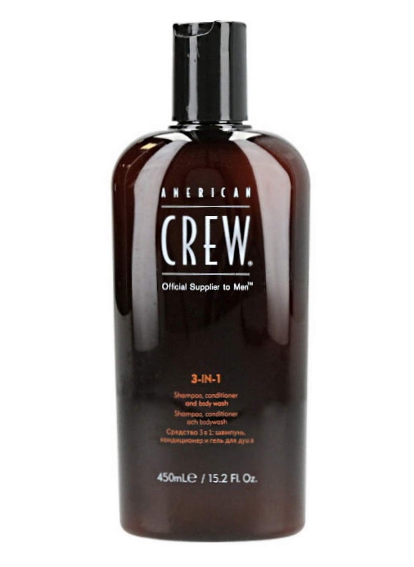 American Crew: 3-in-1 Shampoo, Conditioner & Body Wash, 15.2 oz (2 pack)