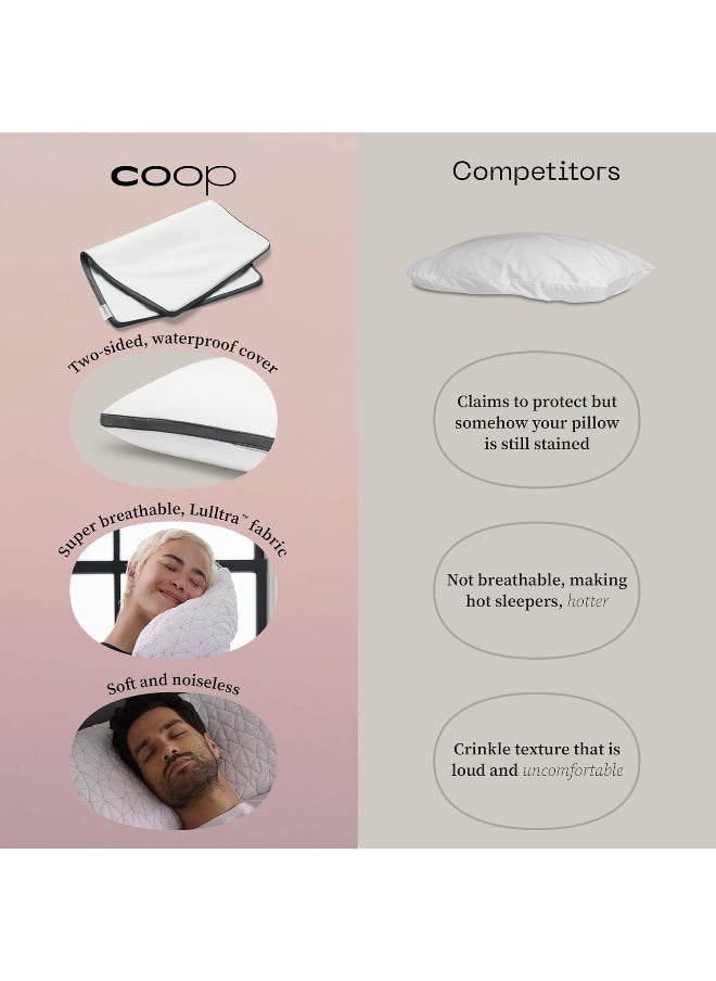 Coop Home Goods - Waterproof Pillow Protector for Memory Foam Pillows