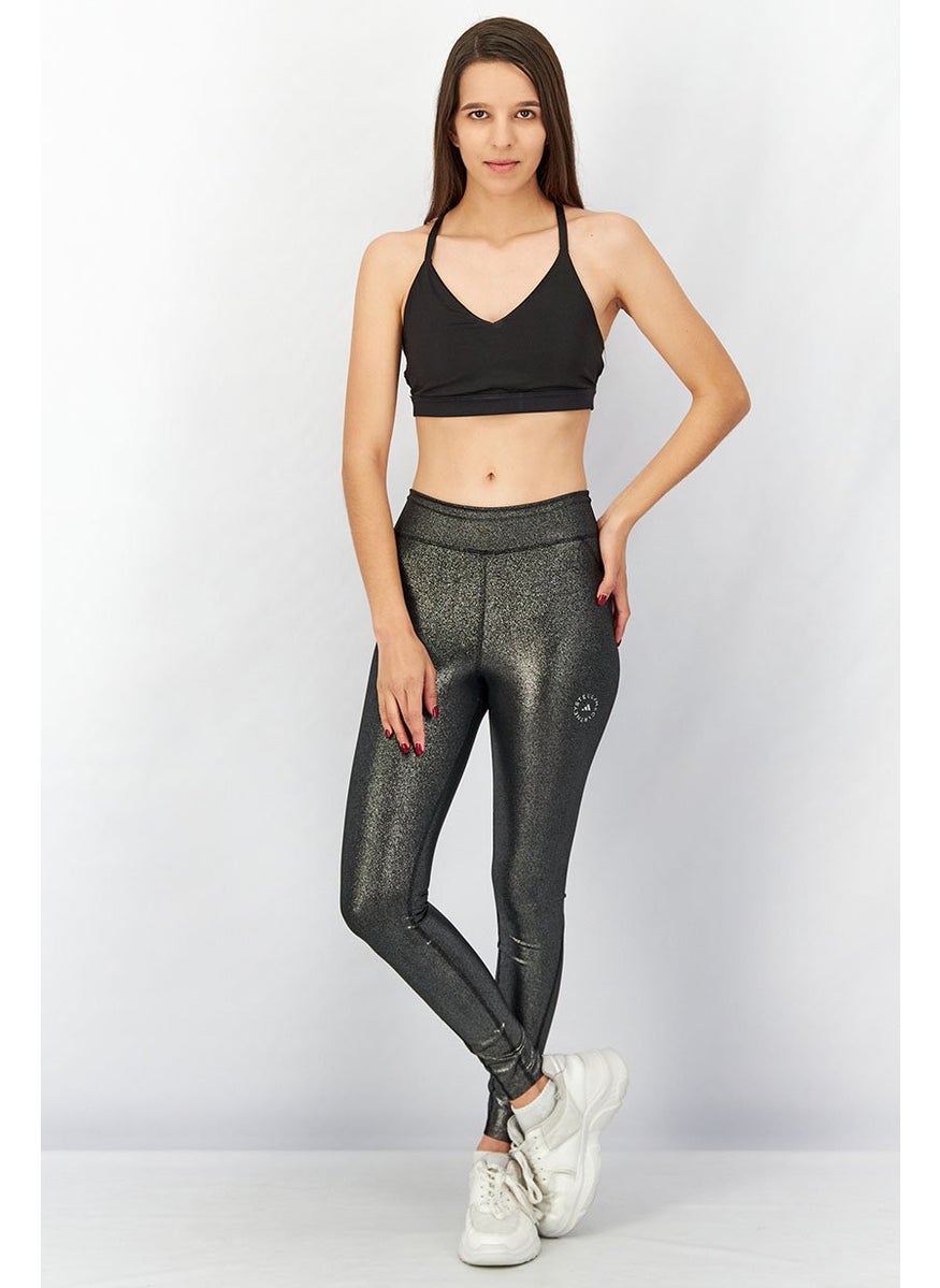 Women Sportswear Fit Training Tights, Silver