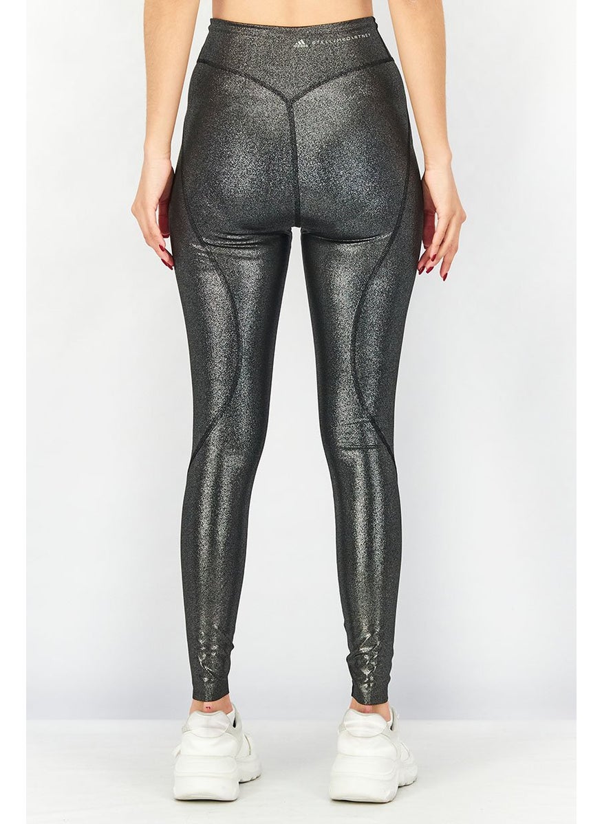 Women Sportswear Fit Training Tights, Silver
