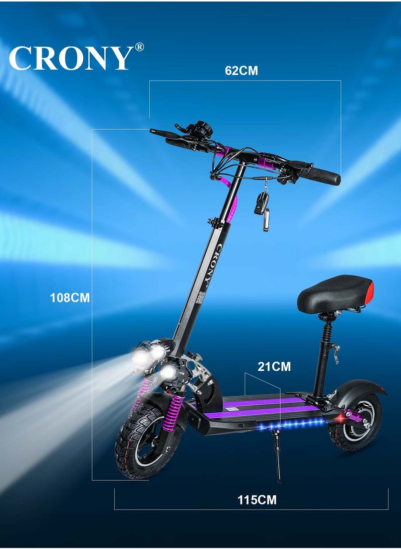 V10 Fast Speed E-Scooter 1200W Motor 48v/12ah,10