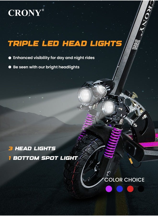 V10 Fast Speed E-Scooter 1200W Motor 48v/12ah,10