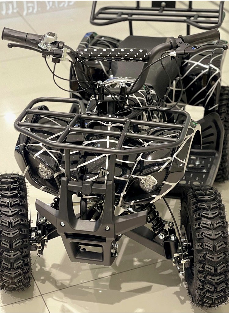 Red Spider 4x4 Electric Bike with Reverse Gear & Dual Speed Modes - 500W Motor | 36V/12AH Battery (15-18KM Range) | 22KM/H Max Speed | Front/Rear Disc Brakes & Suspension | 100KG Capacity | LED Lights | 1-Year Warranty JL025-01