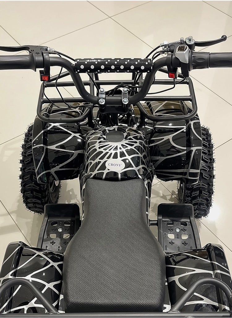 Red Spider 4x4 Electric Bike with Reverse Gear & Dual Speed Modes - 500W Motor | 36V/12AH Battery (15-18KM Range) | 22KM/H Max Speed | Front/Rear Disc Brakes & Suspension | 100KG Capacity | LED Lights | 1-Year Warranty JL025-01