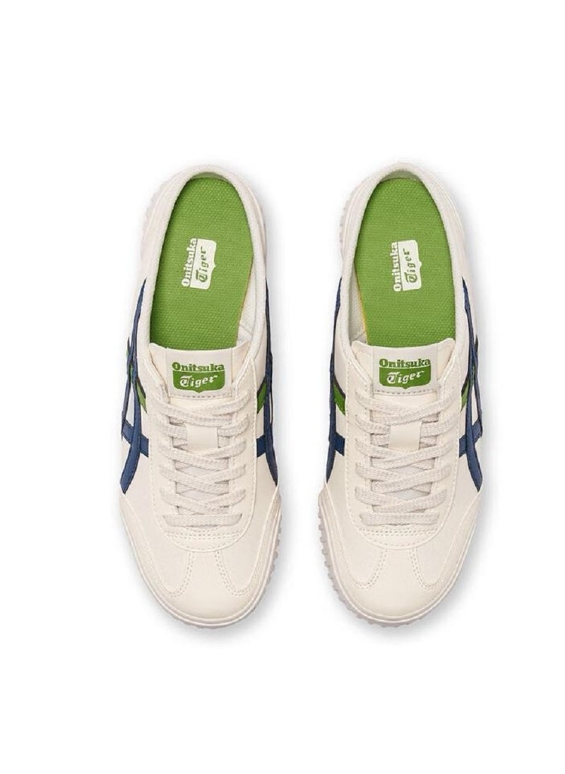 Onitsuka Tiger Sabot Slip-On Shoes Athlesiure/Colorblock Beige/Green For Men/Women/Students
