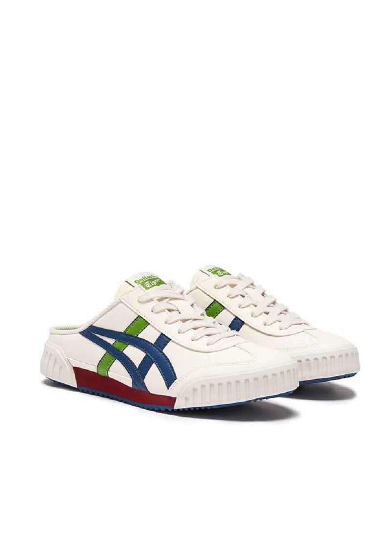 Onitsuka Tiger Sabot Slip-On Shoes Athlesiure/Colorblock Beige/Green For Men/Women/Students