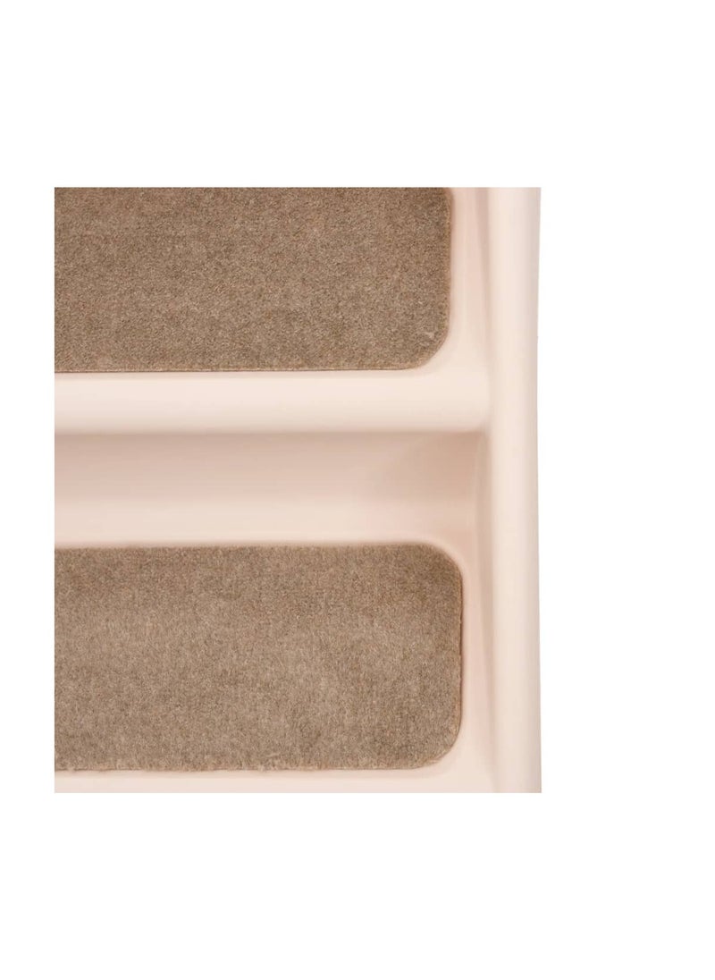 Folding Dog Stairs Cream 62x40x49.5 cm