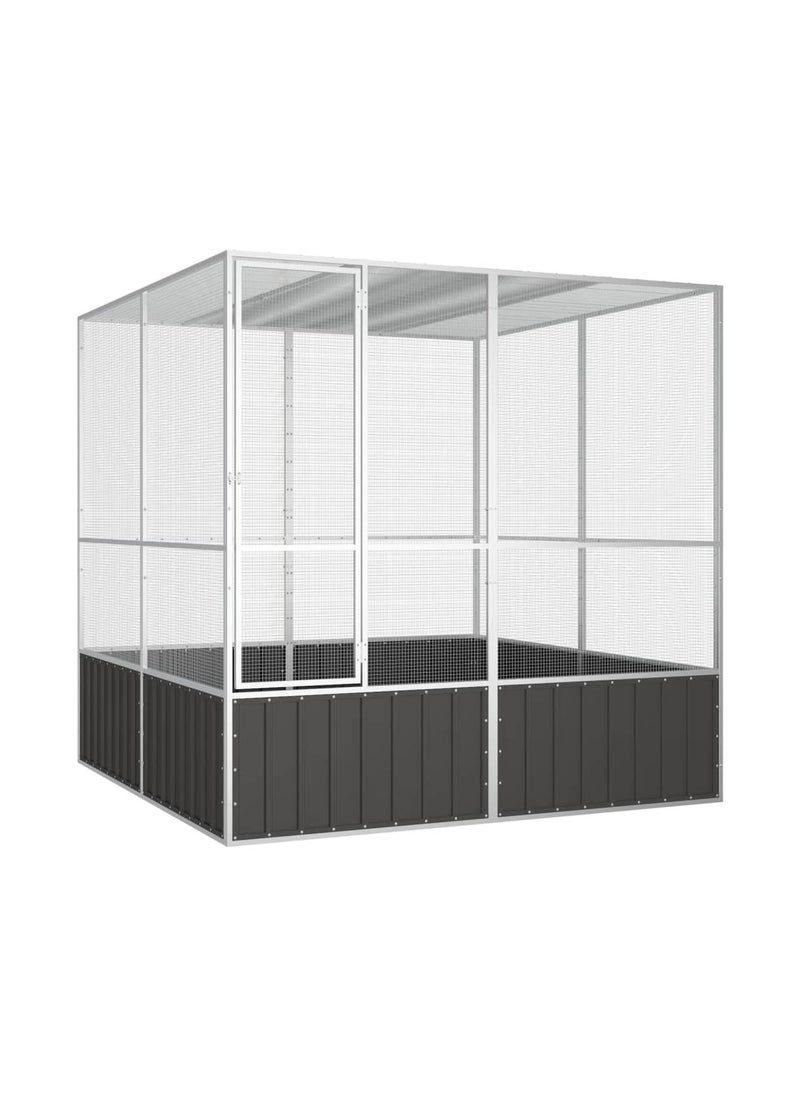 Bird Cage Anthracite 213.5x217.5x211.5 cm Galvanised Steel