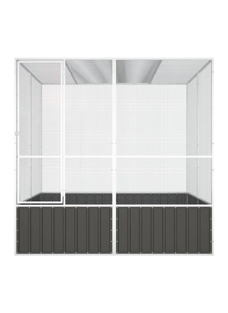 Bird Cage Anthracite 213.5x217.5x211.5 cm Galvanised Steel