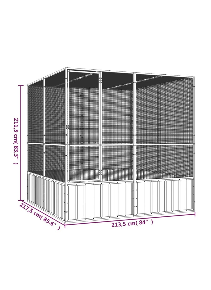 Bird Cage Anthracite 213.5x217.5x211.5 cm Galvanised Steel