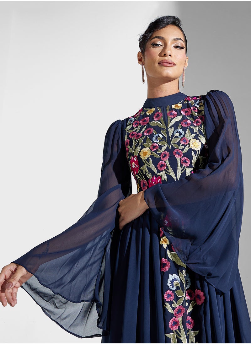 Floral Chiffon Dress