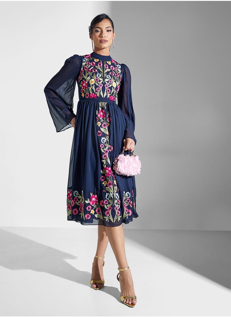 Floral Chiffon Dress