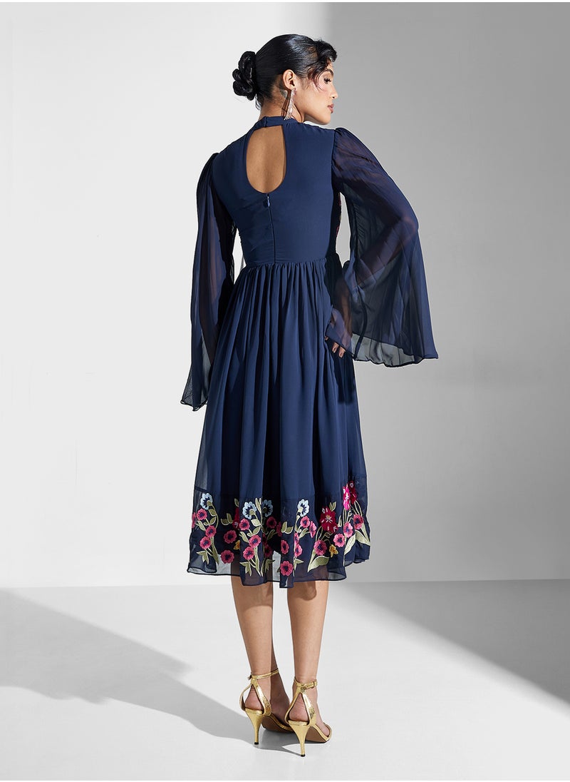 Floral Chiffon Dress