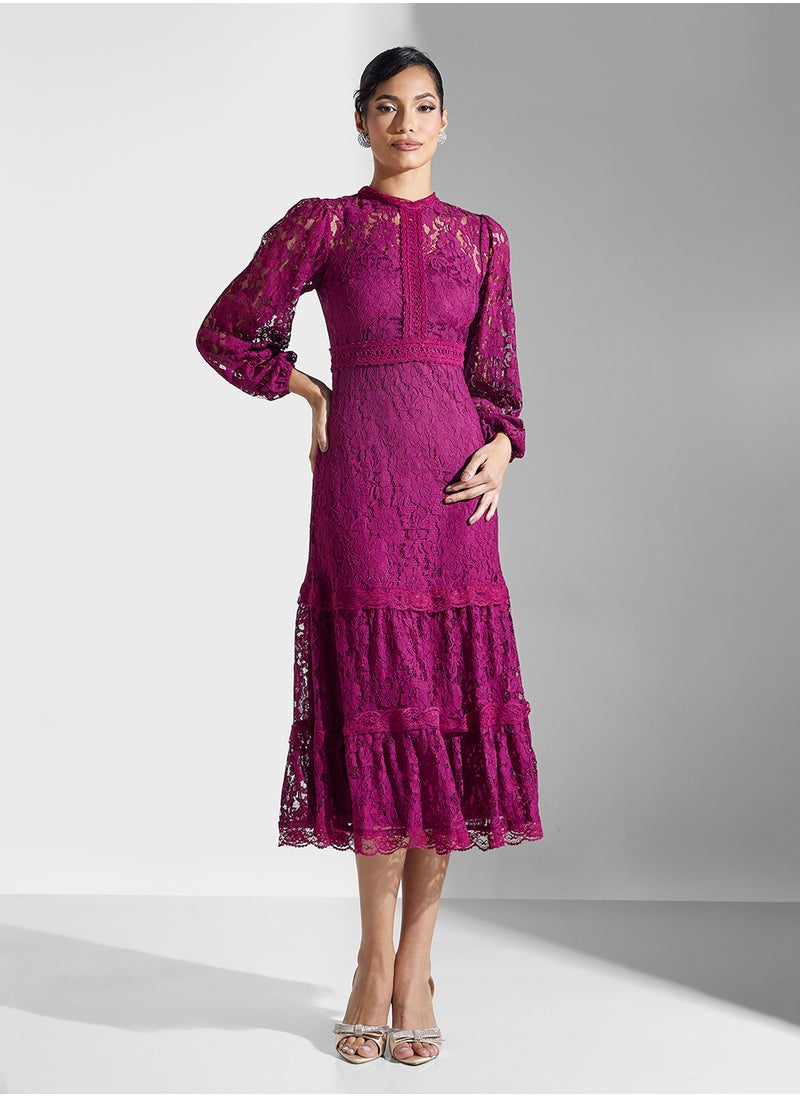 Lace Midi Dress