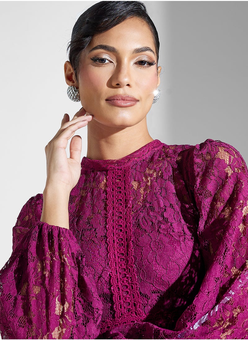Lace Tiered Dress